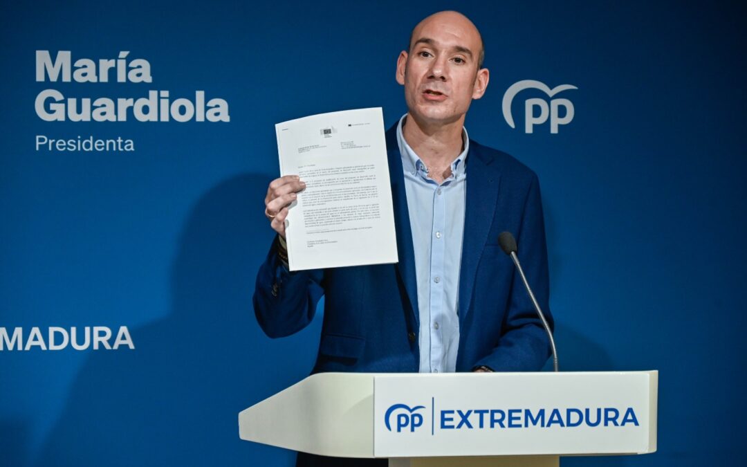 El PP pide responsabilidad al PSOE y exige que expliquen qué le comunicaron a Europa para parar el proyecto Regadío Tierra de Barros