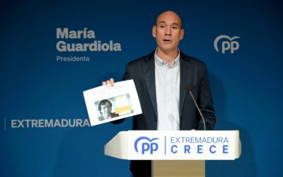 El PP pregunta a Gallardo por qué el hermano de Pedro Sánchez no está obligado a hacer la declaración de la renta cuando gana más de 55.000 euros de la Diputación de Badajoz