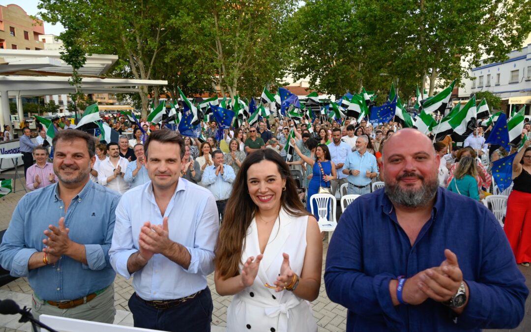 El PP extremeño cierra campaña pidiendo aunar el voto en el Partido Popular para que el domingo sea el principio del fin del sanchismo