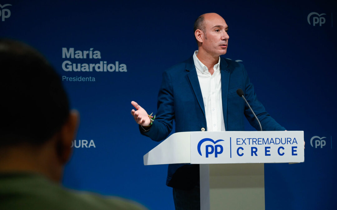 El PP es el único partido que defiende y antepone los intereses de Extremadura por delante de todo con firmeza y sin titubeos