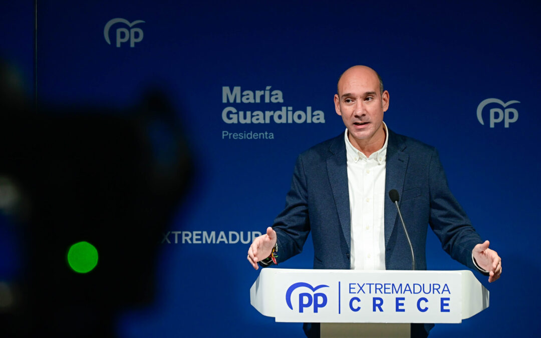 El PP hace una defensa férrea de los extremeños y nos encontramos “la nada más absoluta” por parte del Gobierno de España