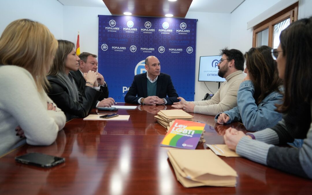 El GPP muestra su compromiso firme con la Ley LGTBI de Extremadura y asegura que no se va a dar ni un paso atrás en igualdad
