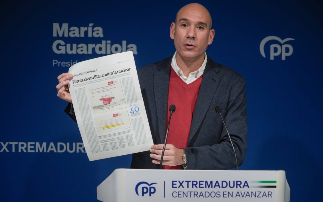 El PP pregunta si los diputados del PSOE extremeño votarán a favor de Almaraz o del sanchismo